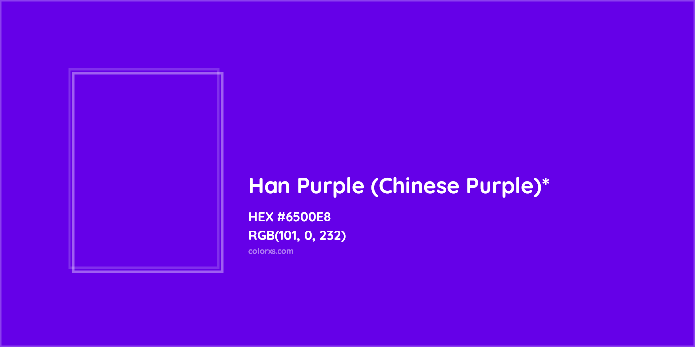 HEX #6500E8 Color Name, Color Code, Palettes, Similar Paints, Images