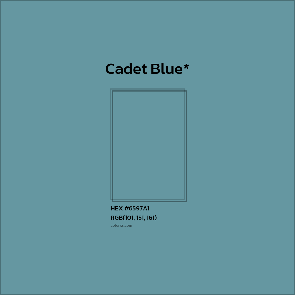 HEX #6597A1 Color Name, Color Code, Palettes, Similar Paints, Images