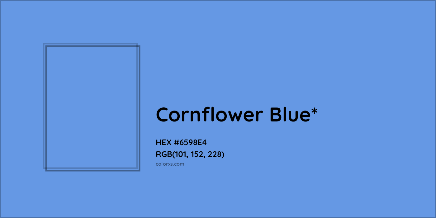 HEX #6598E4 Color Name, Color Code, Palettes, Similar Paints, Images