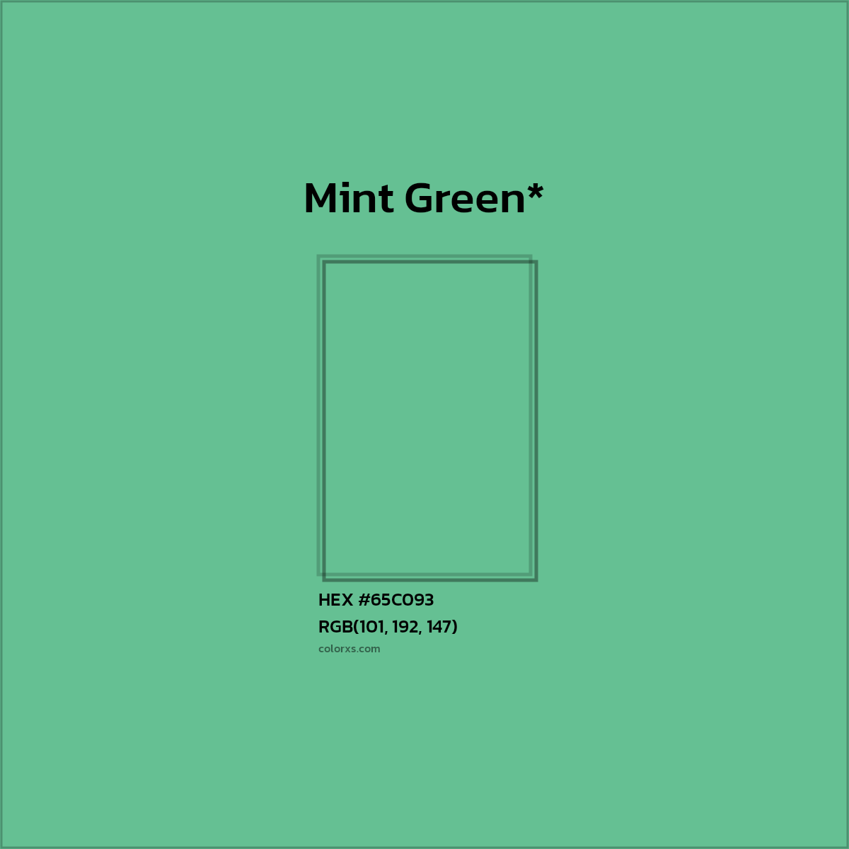 HEX #65C093 Color Name, Color Code, Palettes, Similar Paints, Images
