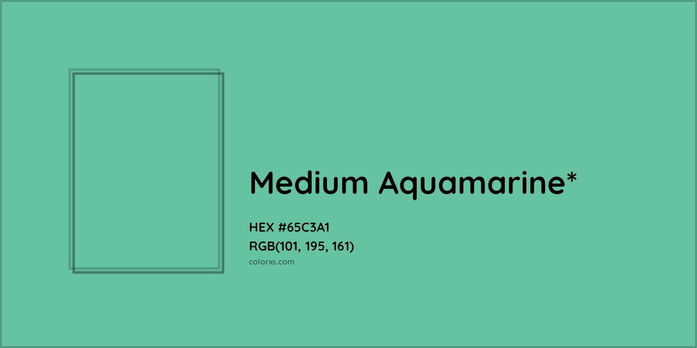 HEX #65C3A1 Color Name, Color Code, Palettes, Similar Paints, Images