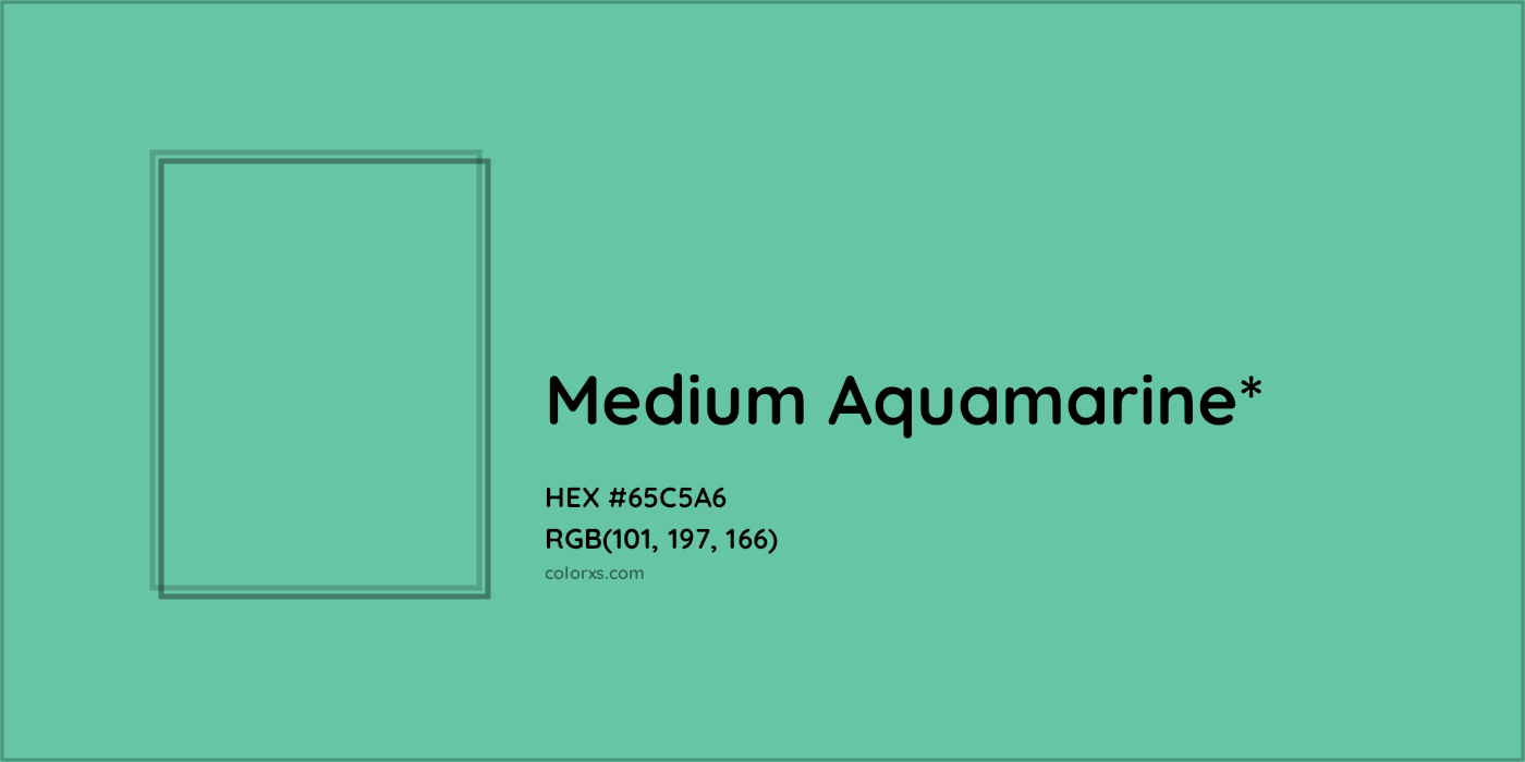 HEX #65C5A6 Color Name, Color Code, Palettes, Similar Paints, Images