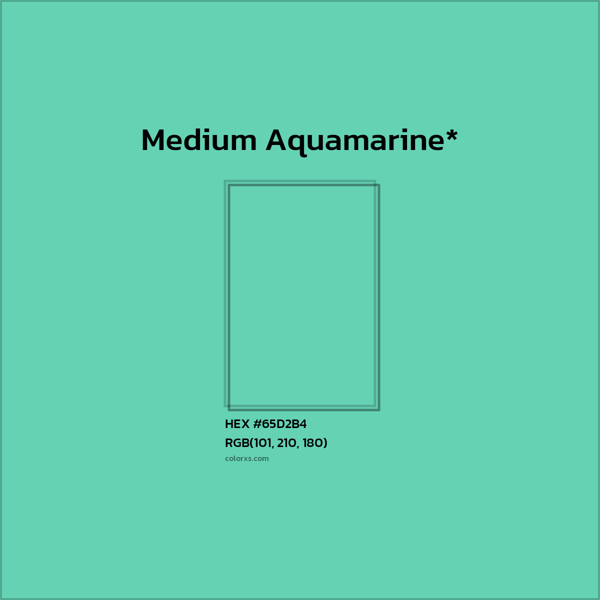 HEX #65D2B4 Color Name, Color Code, Palettes, Similar Paints, Images