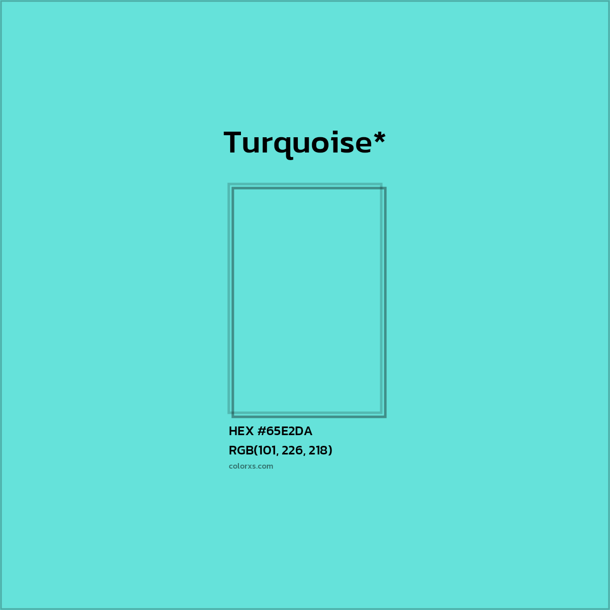 HEX #65E2DA Color Name, Color Code, Palettes, Similar Paints, Images