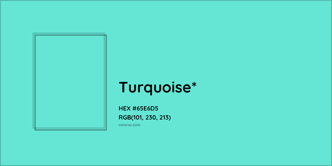HEX #65E6D5 Color Name, Color Code, Palettes, Similar Paints, Images