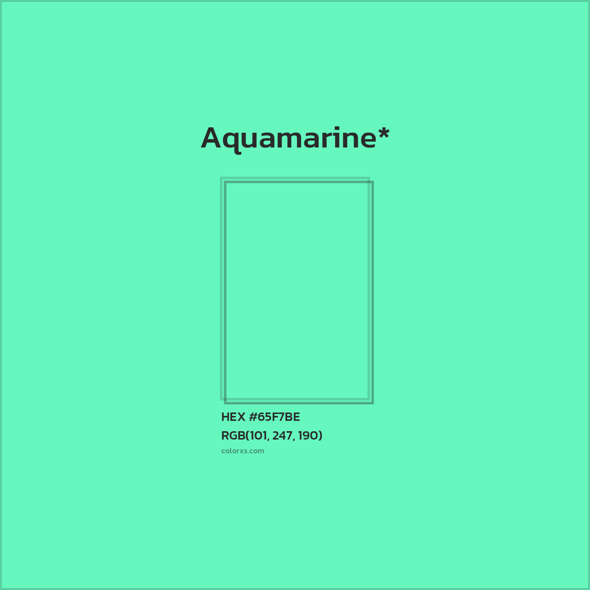 HEX #65F7BE Color Name, Color Code, Palettes, Similar Paints, Images