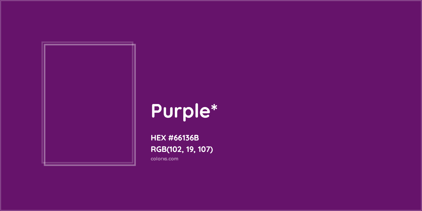 HEX #66136B Color Name, Color Code, Palettes, Similar Paints, Images