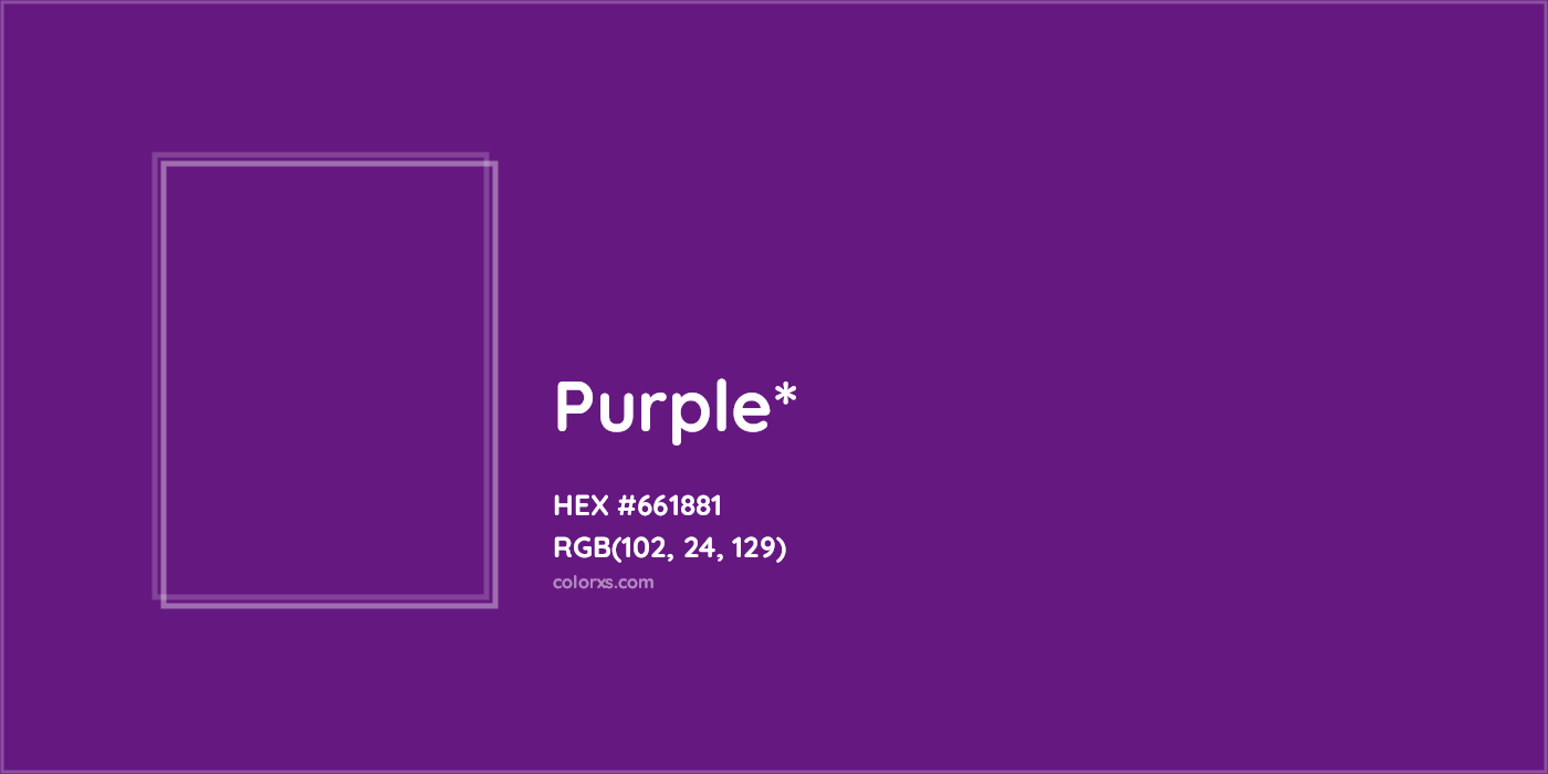 HEX #661881 Color Name, Color Code, Palettes, Similar Paints, Images