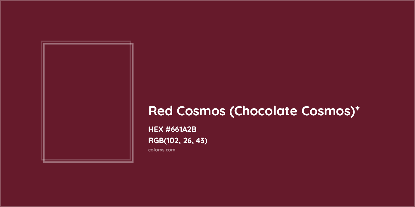 HEX #661A2B Color Name, Color Code, Palettes, Similar Paints, Images