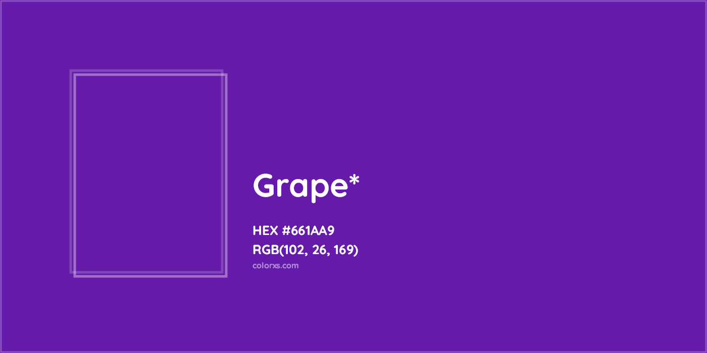 HEX #661AA9 Color Name, Color Code, Palettes, Similar Paints, Images