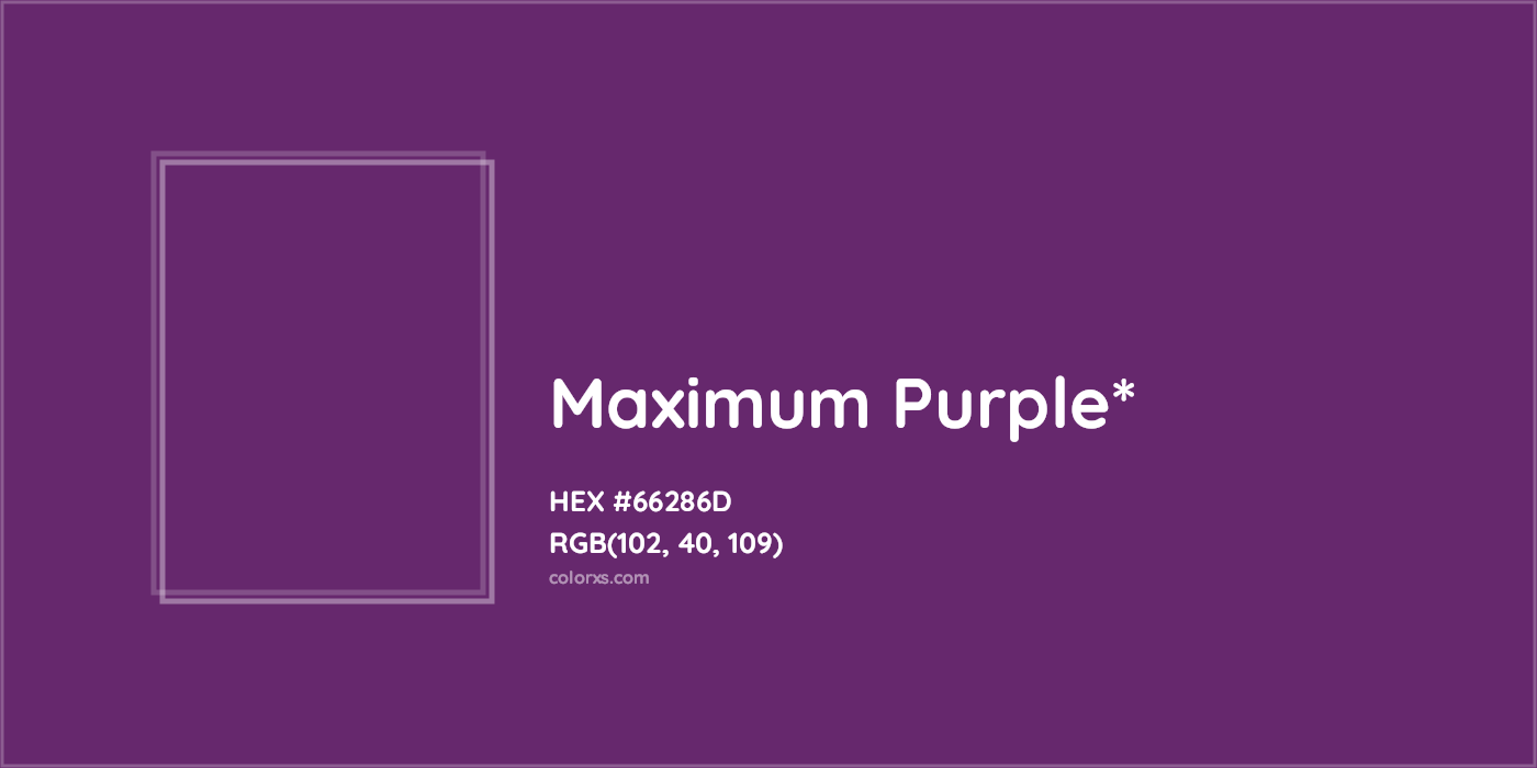 HEX #66286D Color Name, Color Code, Palettes, Similar Paints, Images