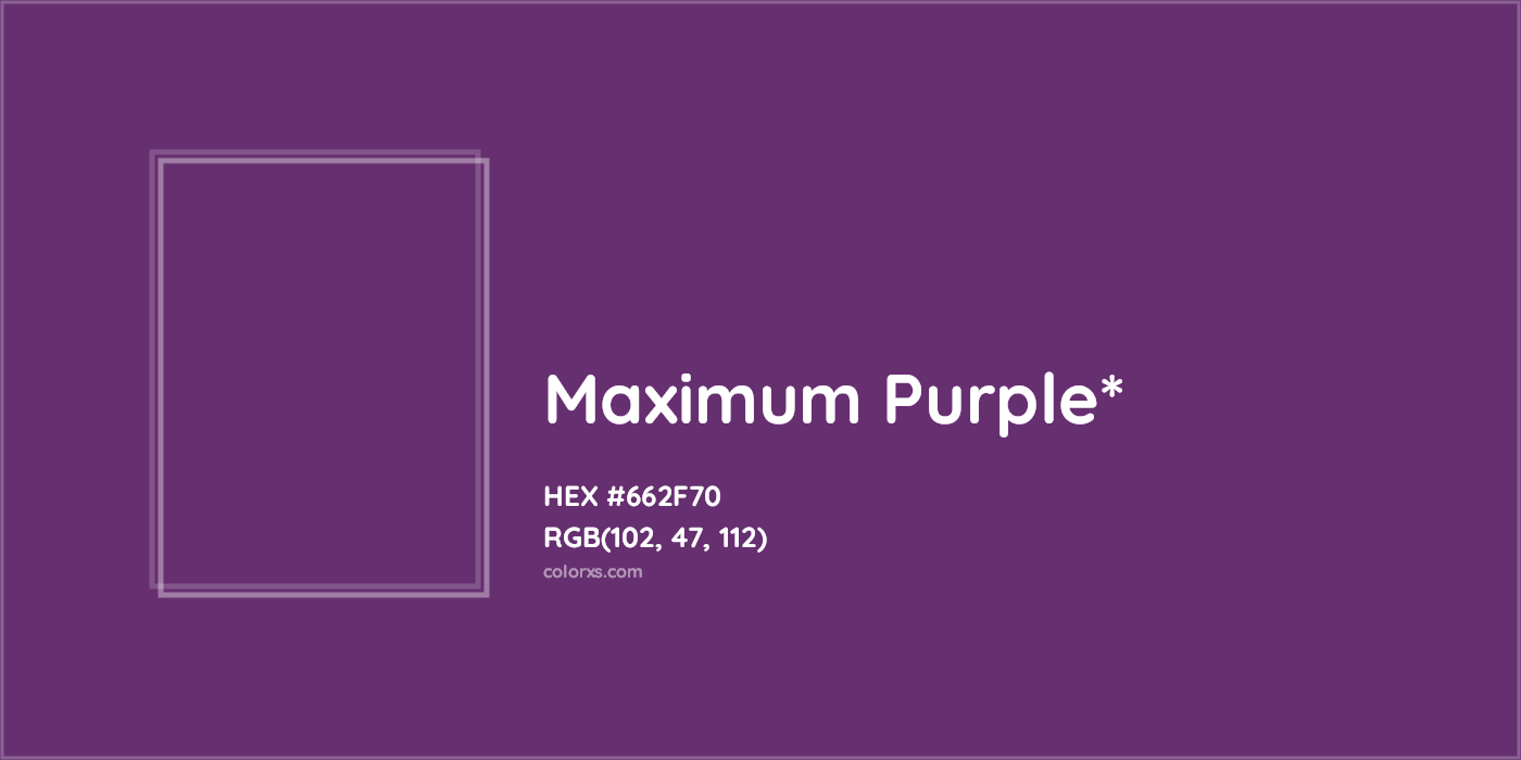 HEX #662F70 Color Name, Color Code, Palettes, Similar Paints, Images