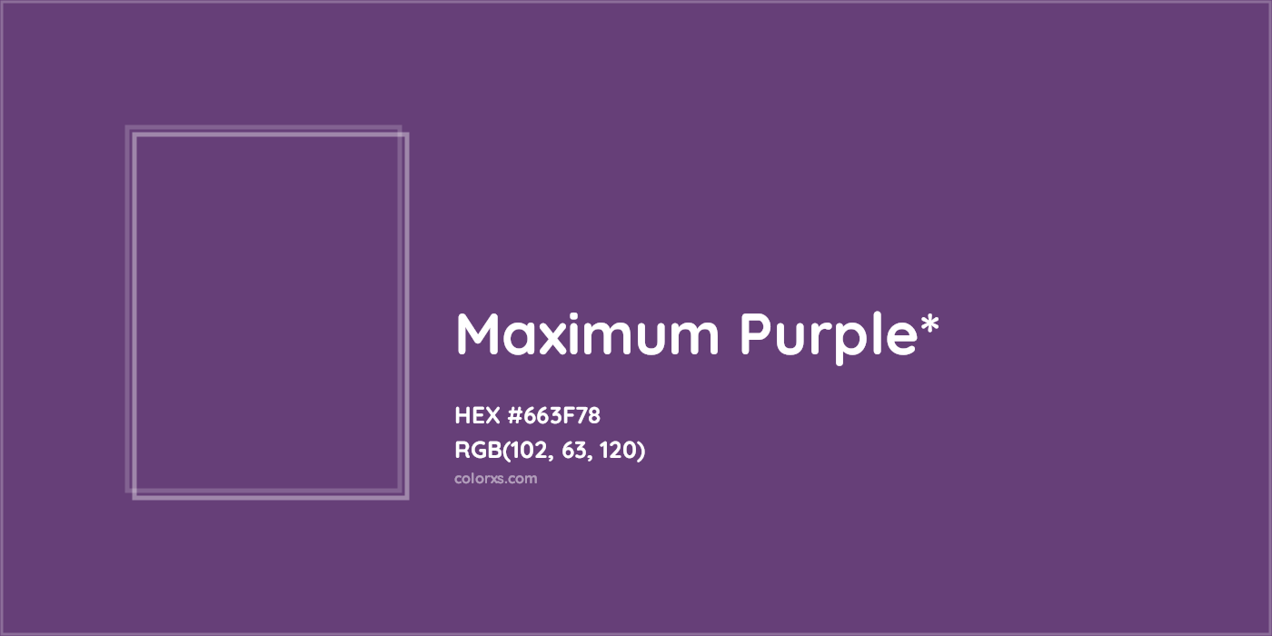 HEX #663F78 Color Name, Color Code, Palettes, Similar Paints, Images