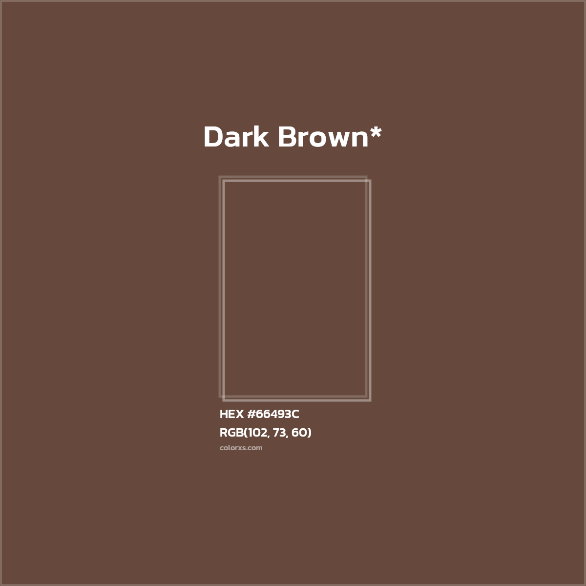 HEX #66493C Color Name, Color Code, Palettes, Similar Paints, Images