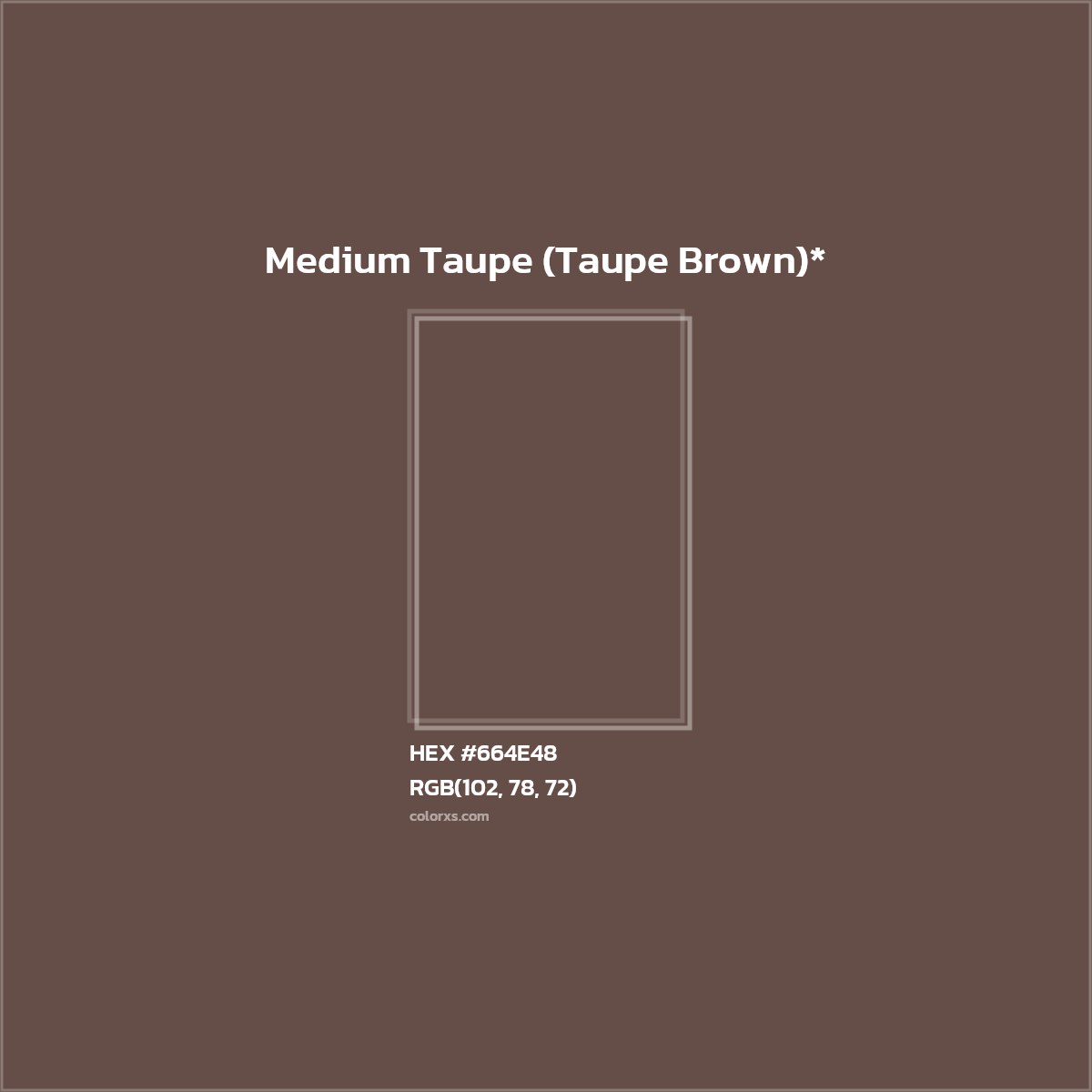 HEX #664E48 Color Name, Color Code, Palettes, Similar Paints, Images