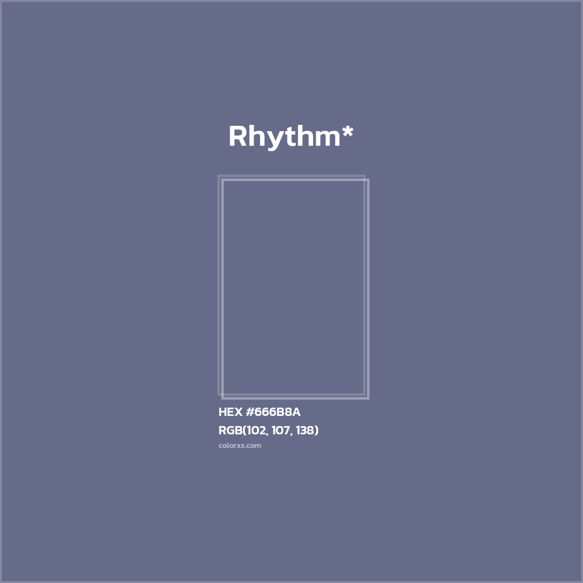 HEX #666B8A Color Name, Color Code, Palettes, Similar Paints, Images