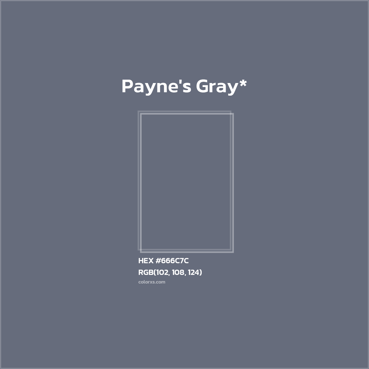 HEX #666C7C Color Name, Color Code, Palettes, Similar Paints, Images