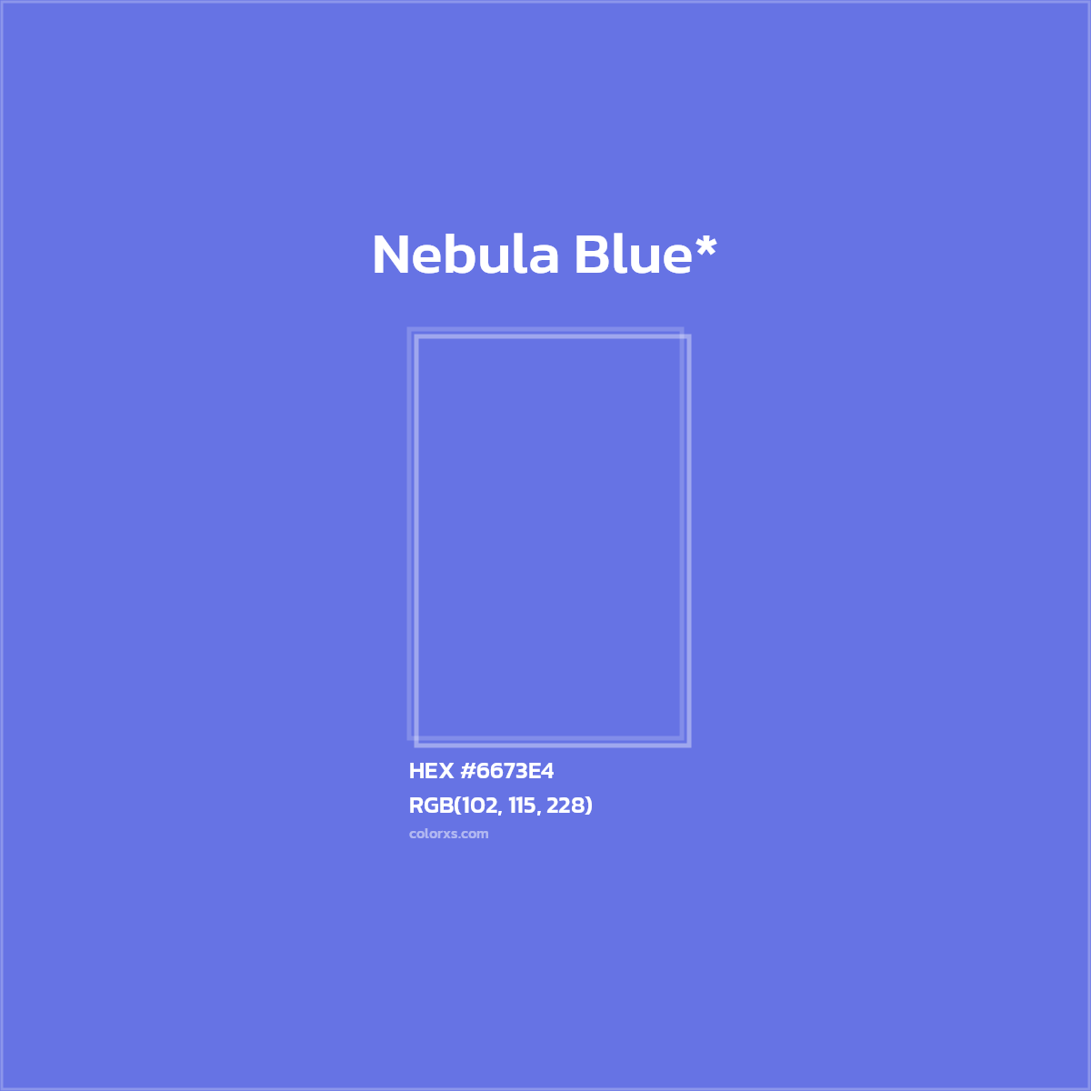 HEX #6673E4 Color Name, Color Code, Palettes, Similar Paints, Images