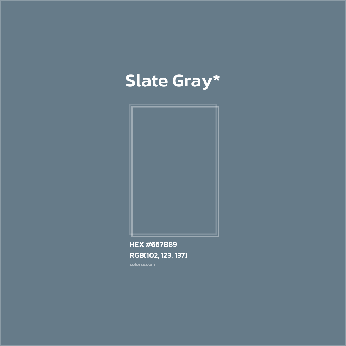 HEX #667B89 Color Name, Color Code, Palettes, Similar Paints, Images