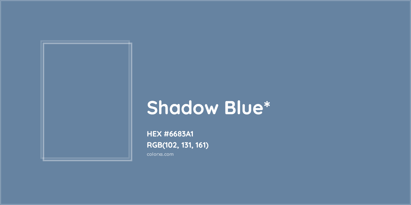 HEX #6683A1 Color Name, Color Code, Palettes, Similar Paints, Images