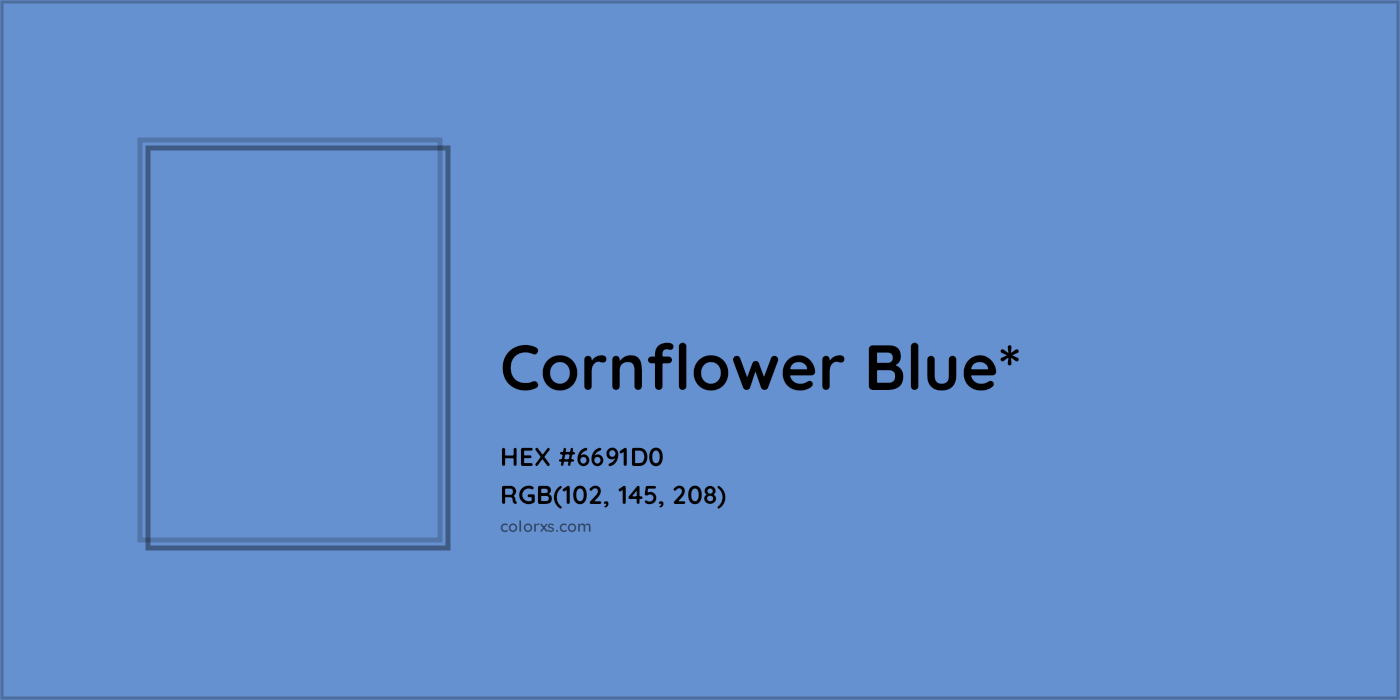 HEX #6691D0 Color Name, Color Code, Palettes, Similar Paints, Images