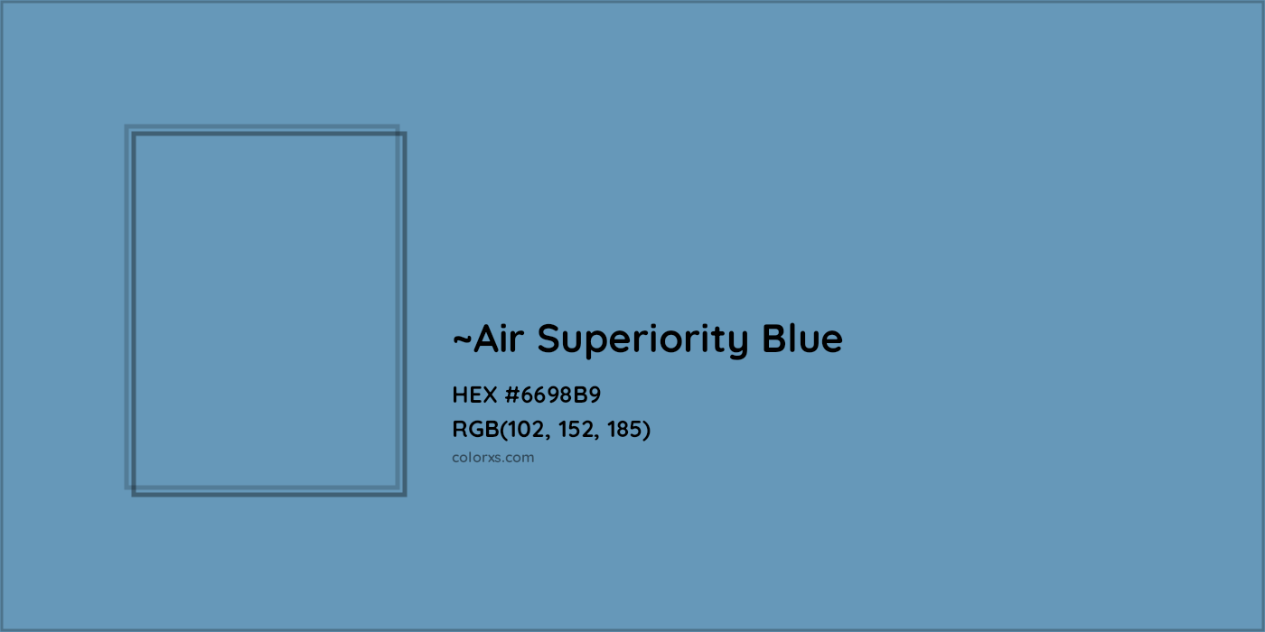 HEX #6698B9 Color Name, Color Code, Palettes, Similar Paints, Images