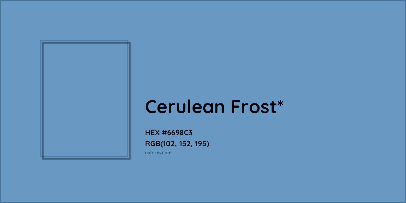 HEX #6698C3 Color Name, Color Code, Palettes, Similar Paints, Images