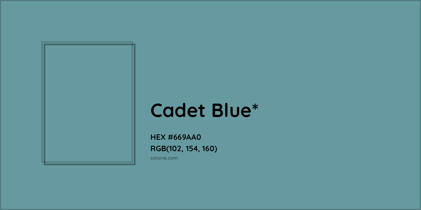 HEX #669AA0 Color Name, Color Code, Palettes, Similar Paints, Images