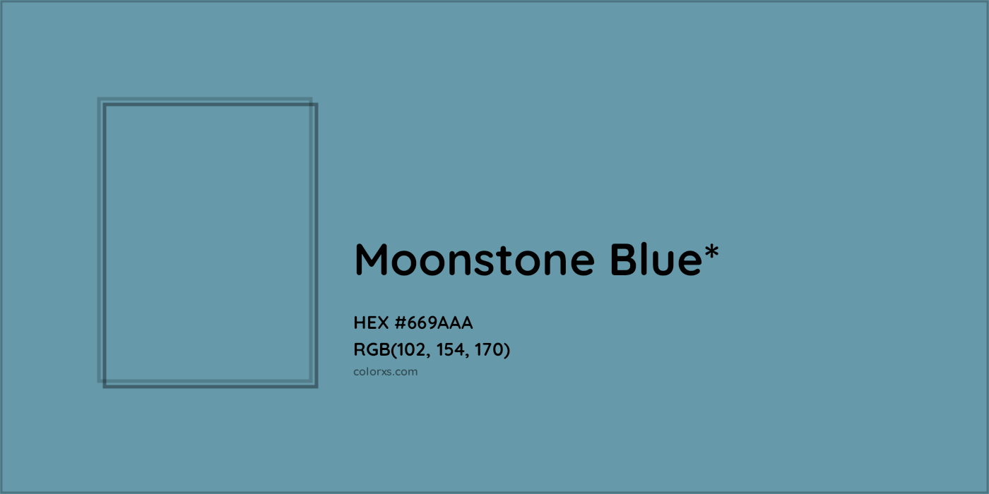 HEX #669AAA Color Name, Color Code, Palettes, Similar Paints, Images