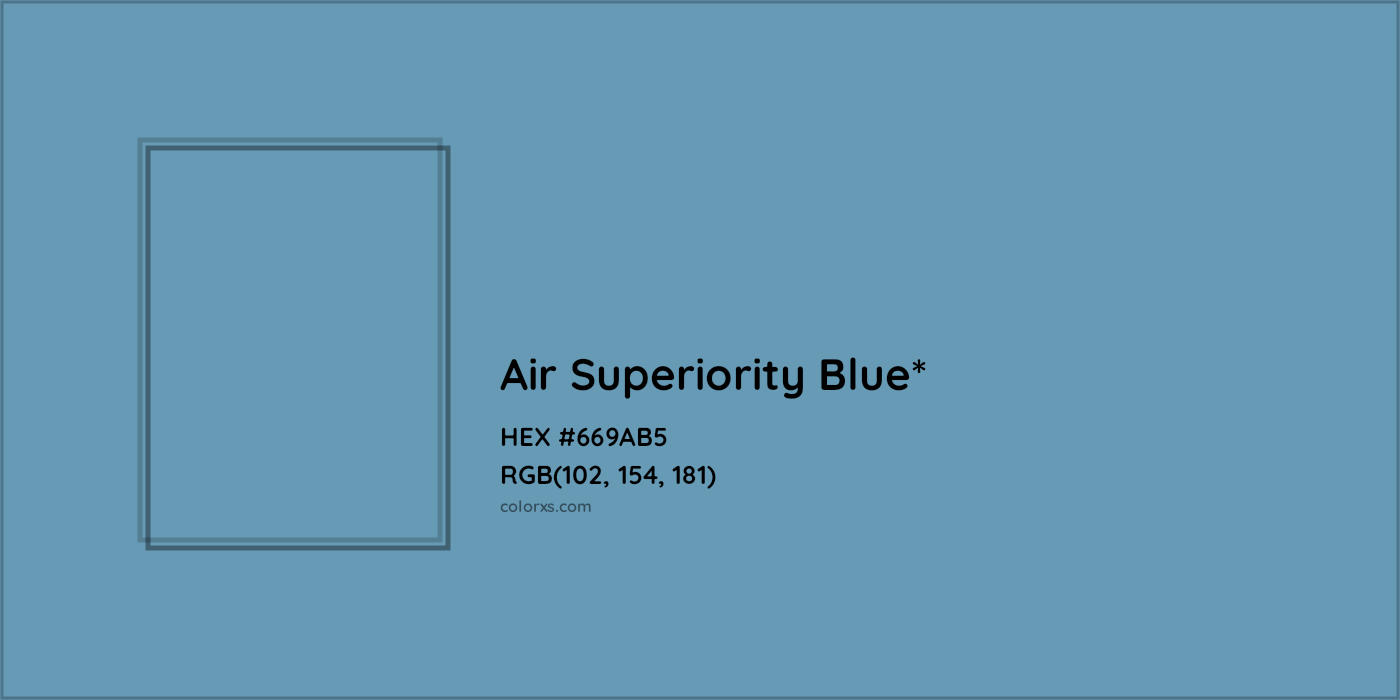 HEX #669AB5 Color Name, Color Code, Palettes, Similar Paints, Images