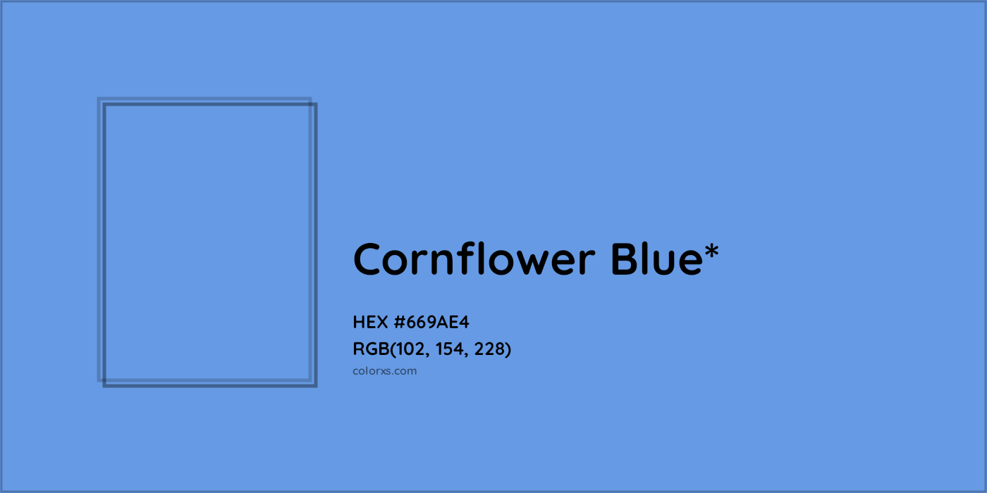 HEX #669AE4 Color Name, Color Code, Palettes, Similar Paints, Images