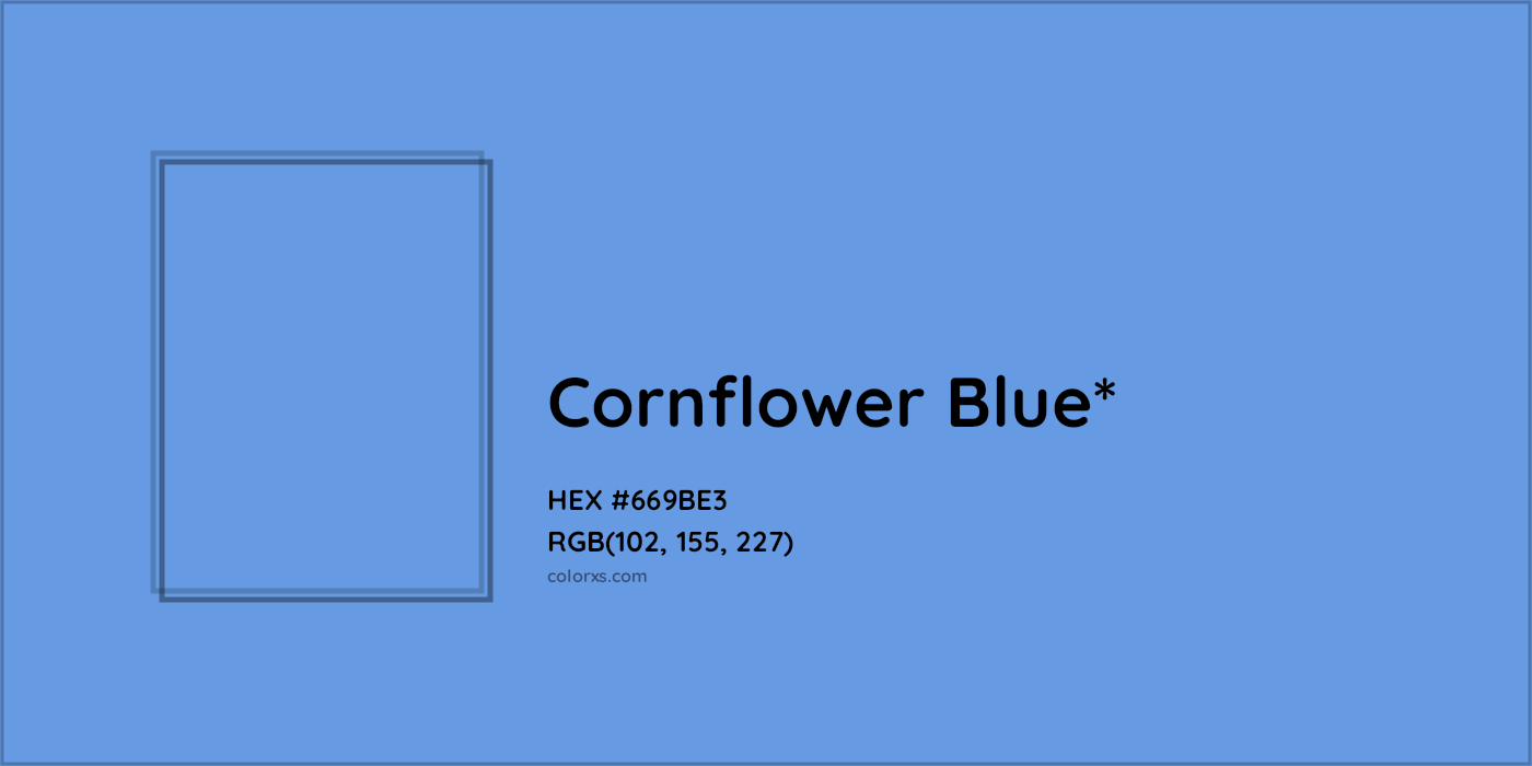 HEX #669BE3 Color Name, Color Code, Palettes, Similar Paints, Images