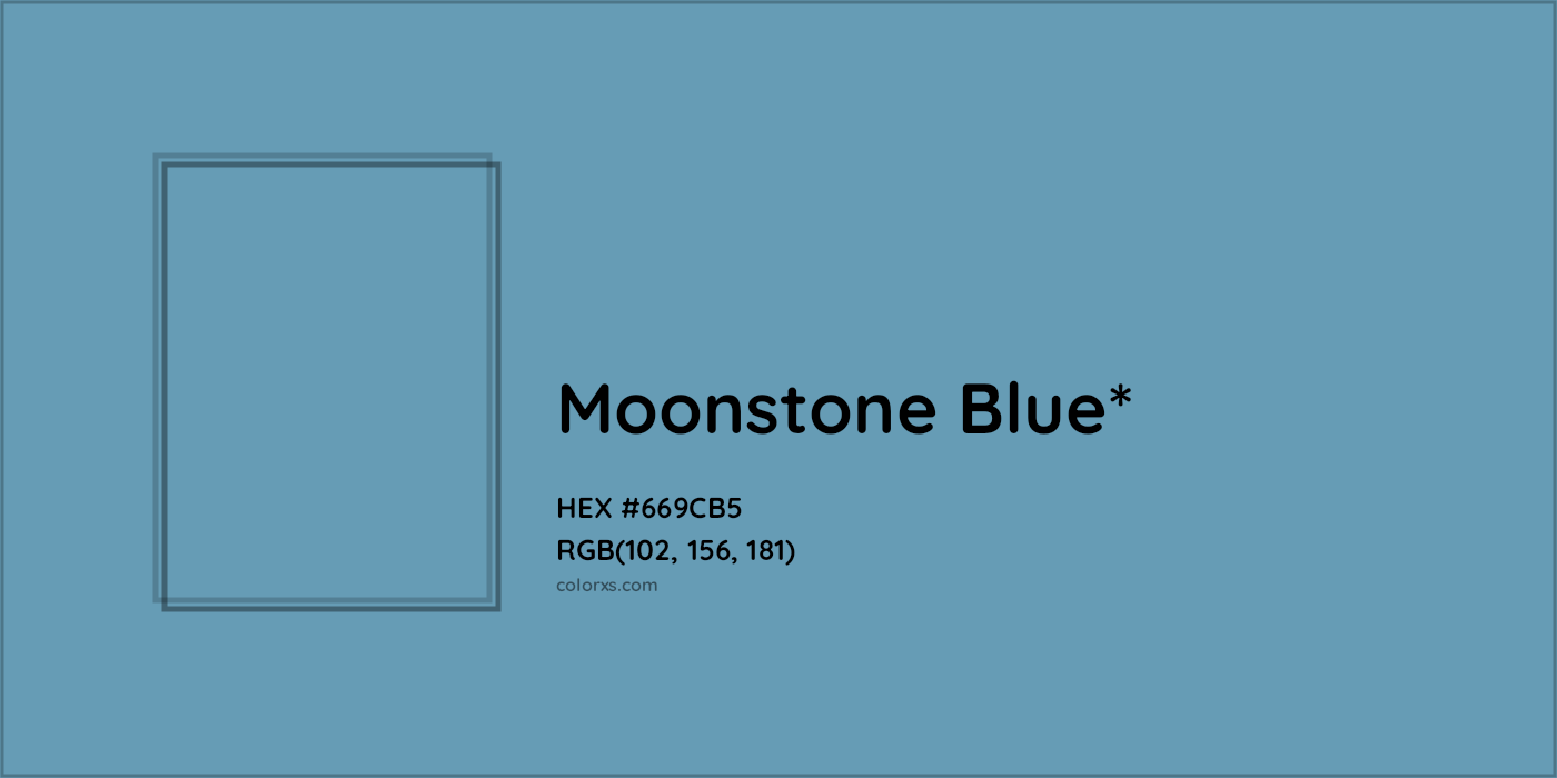 HEX #669CB5 Color Name, Color Code, Palettes, Similar Paints, Images