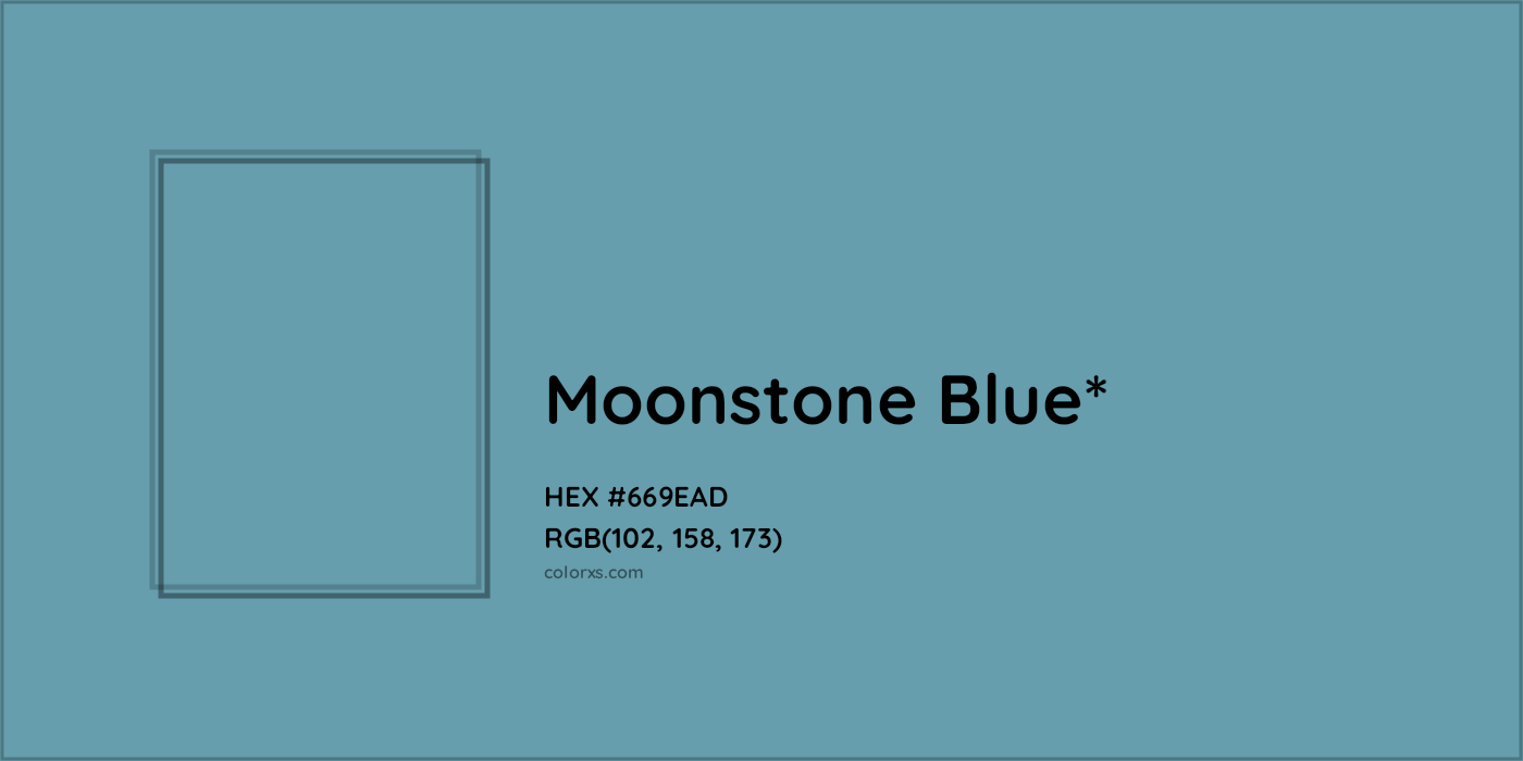 HEX #669EAD Color Name, Color Code, Palettes, Similar Paints, Images