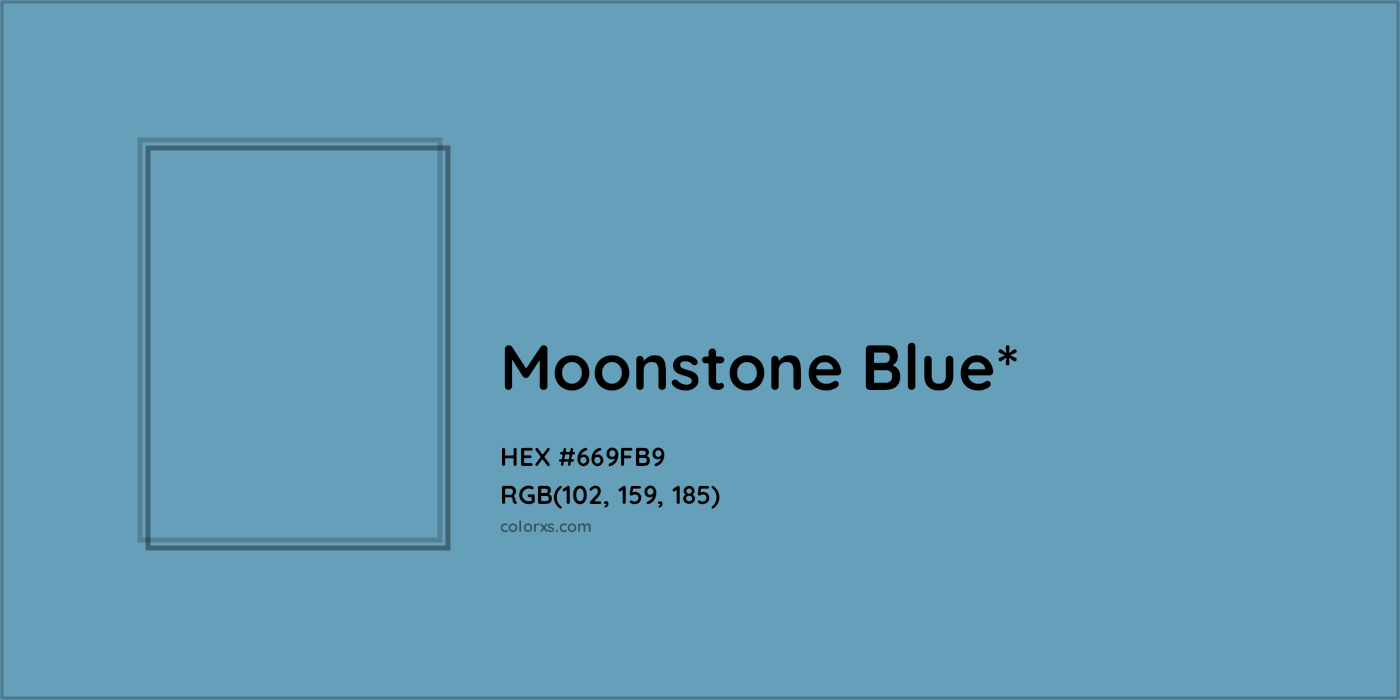 HEX #669FB9 Color Name, Color Code, Palettes, Similar Paints, Images