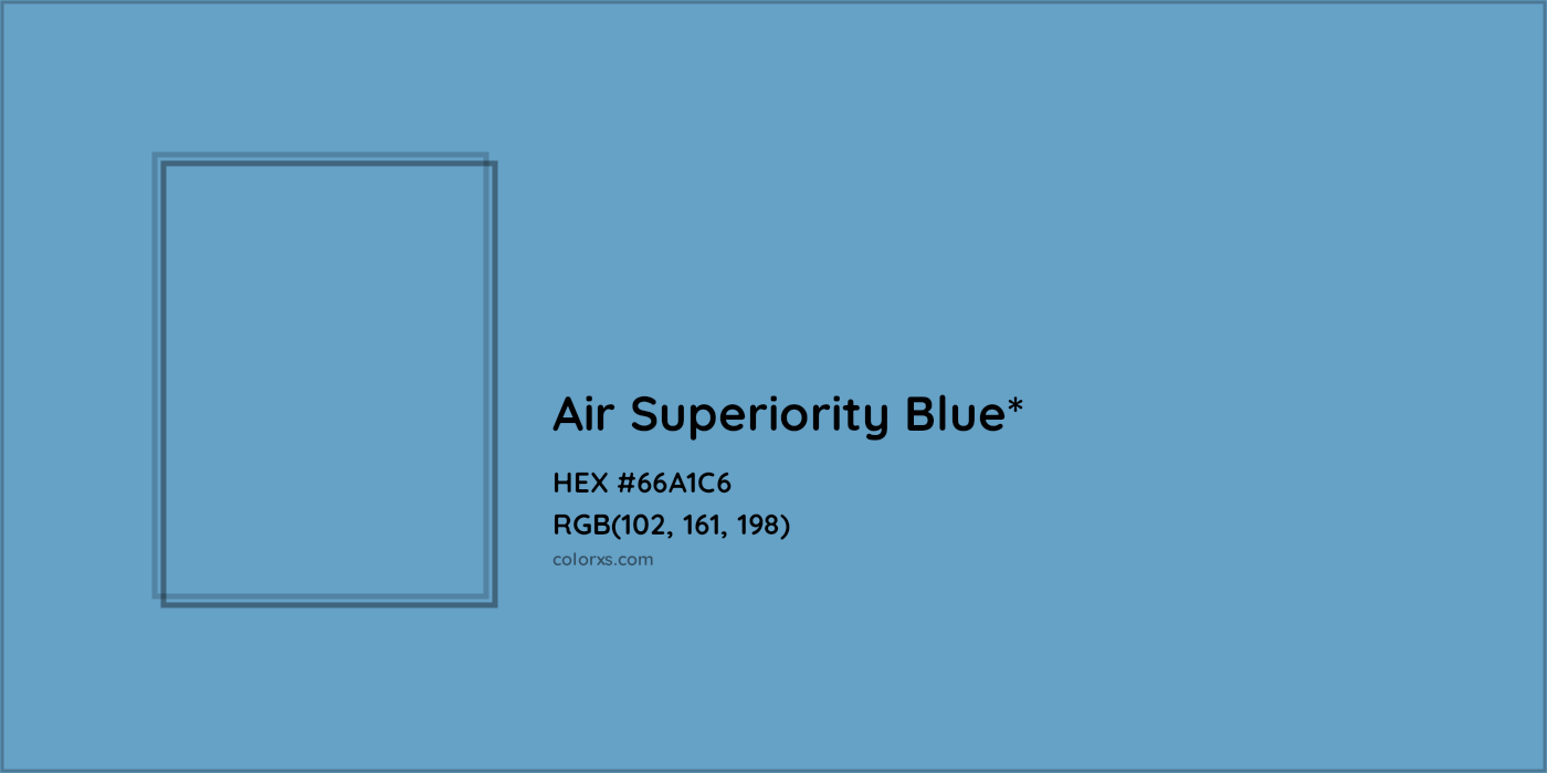 HEX #66A1C6 Color Name, Color Code, Palettes, Similar Paints, Images