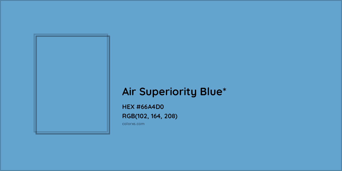 HEX #66A4D0 Color Name, Color Code, Palettes, Similar Paints, Images