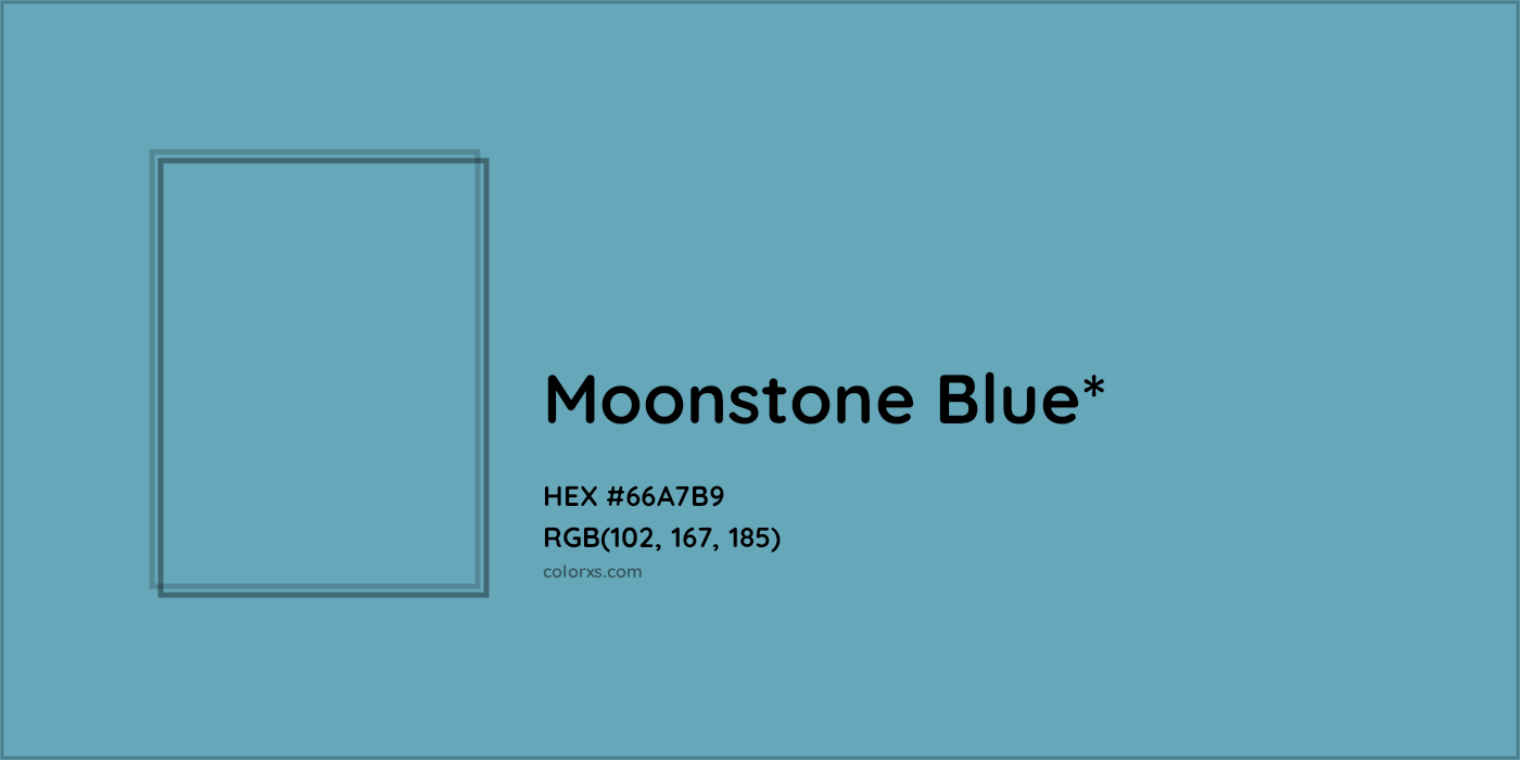 HEX #66A7B9 Color Name, Color Code, Palettes, Similar Paints, Images