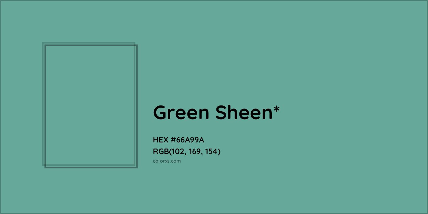 HEX #66A99A Color Name, Color Code, Palettes, Similar Paints, Images
