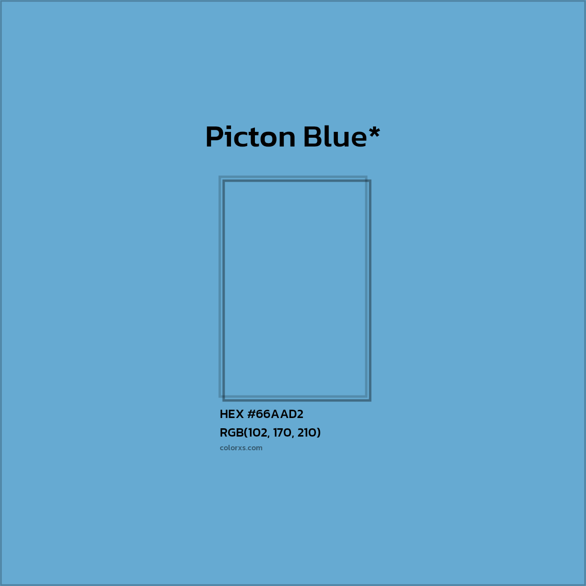 HEX #66AAD2 Color Name, Color Code, Palettes, Similar Paints, Images