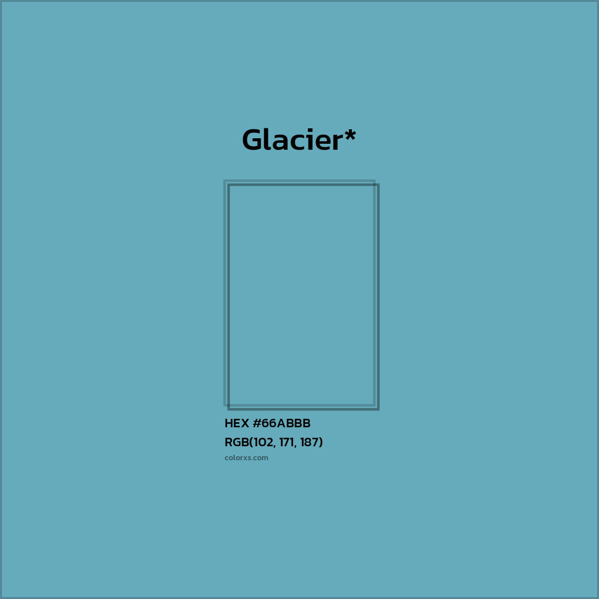 HEX #66ABBB Color Name, Color Code, Palettes, Similar Paints, Images