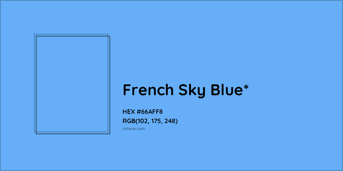 HEX #66AFF8 Color Name, Color Code, Palettes, Similar Paints, Images