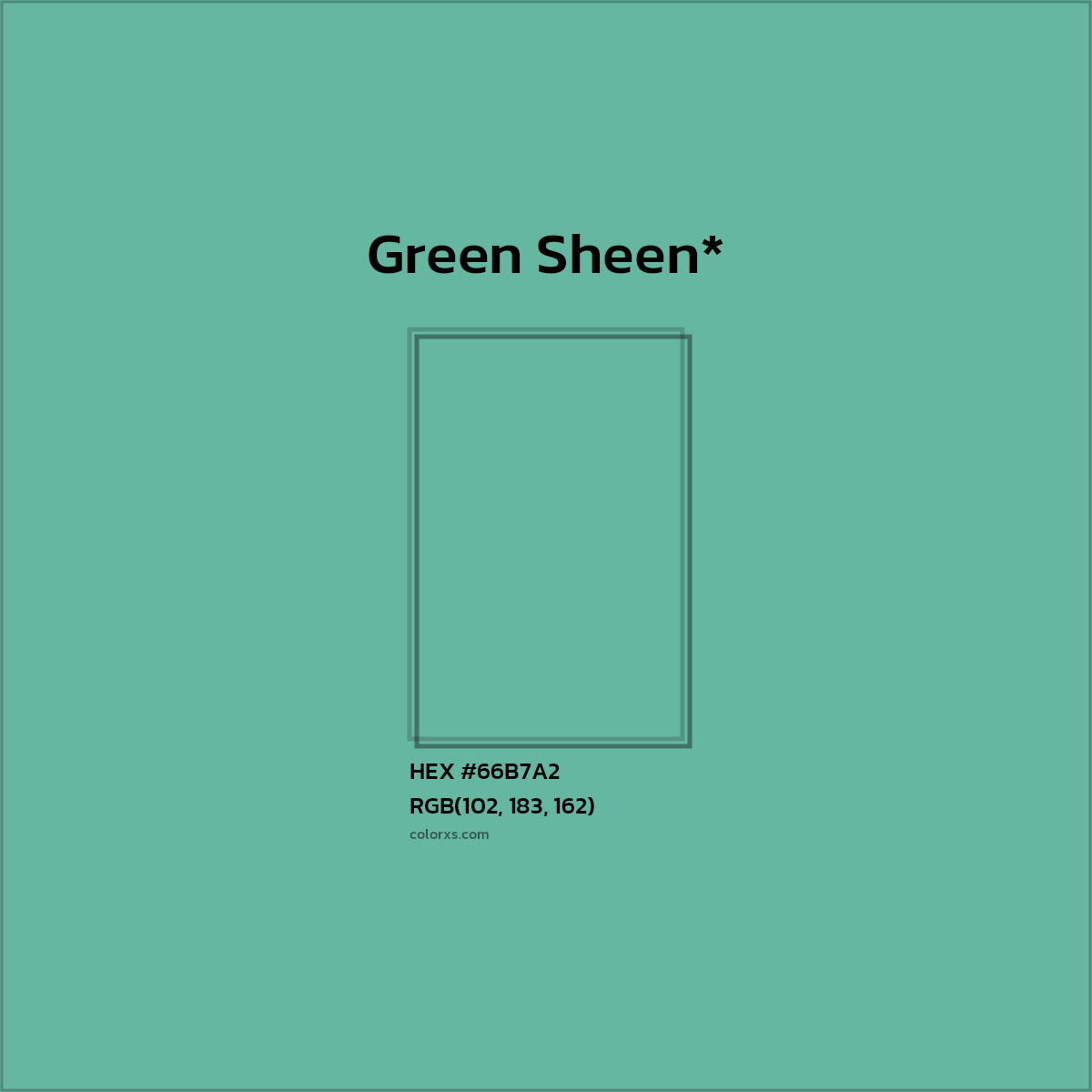 HEX #66B7A2 Color Name, Color Code, Palettes, Similar Paints, Images