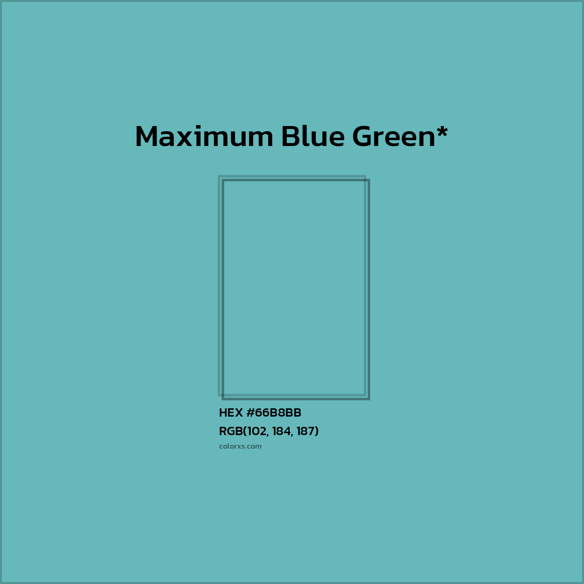 HEX #66B8BB Color Name, Color Code, Palettes, Similar Paints, Images