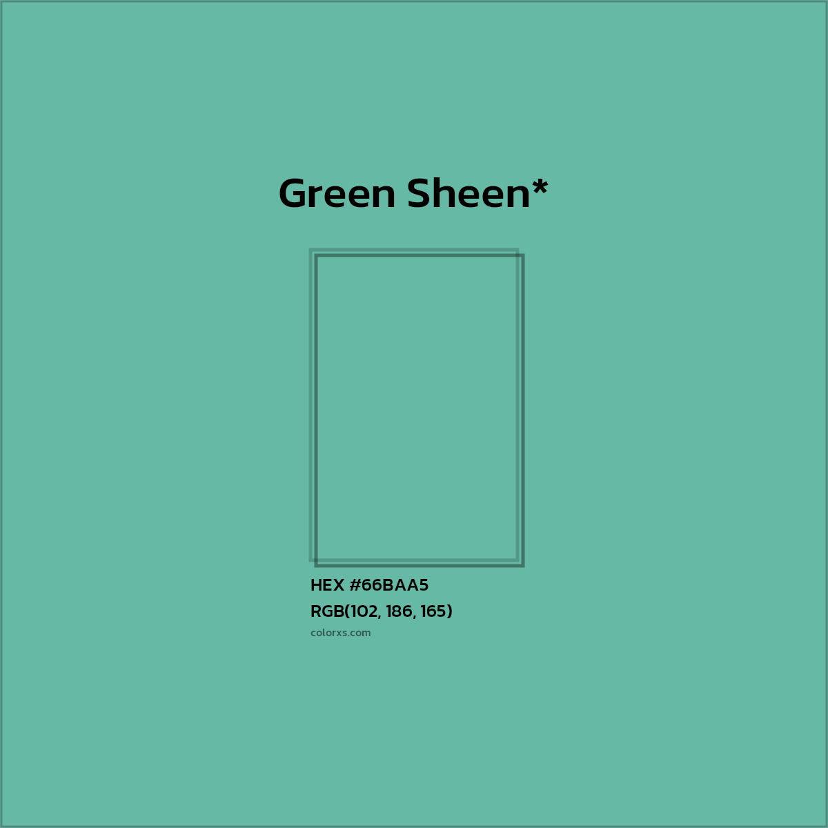 HEX #66BAA5 Color Name, Color Code, Palettes, Similar Paints, Images