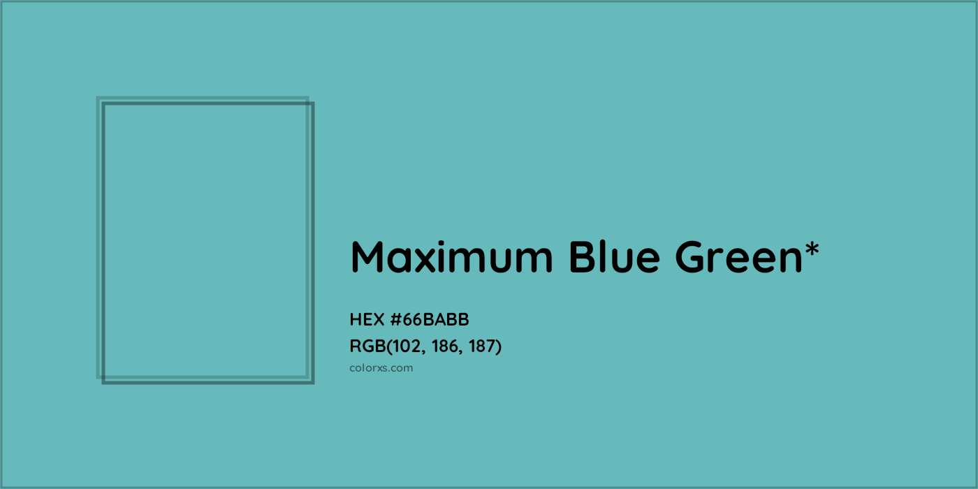 HEX #66BABB Color Name, Color Code, Palettes, Similar Paints, Images