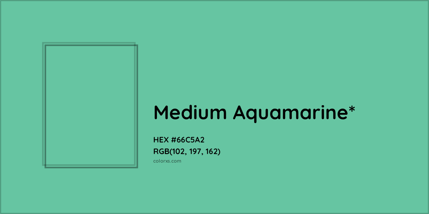 HEX #66C5A2 Color Name, Color Code, Palettes, Similar Paints, Images