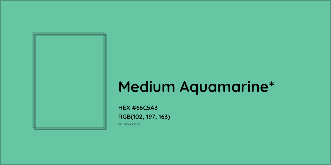 HEX #66C5A3 Color Name, Color Code, Palettes, Similar Paints, Images