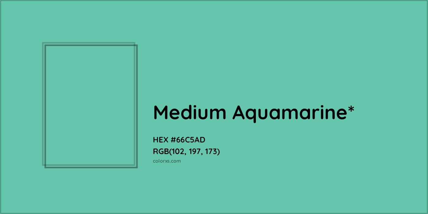 HEX #66C5AD Color Name, Color Code, Palettes, Similar Paints, Images