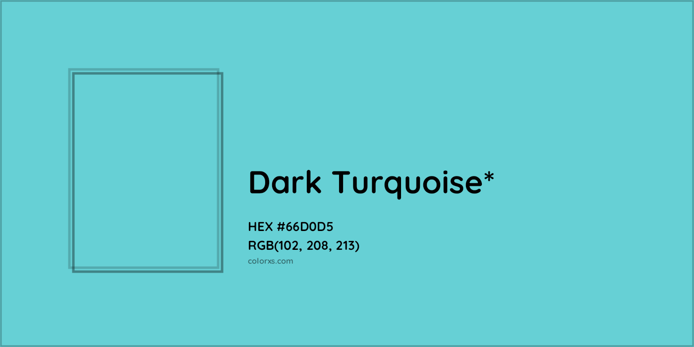 HEX #66D0D5 Color Name, Color Code, Palettes, Similar Paints, Images